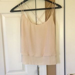 Urban Outfitters off white, cross back tank top